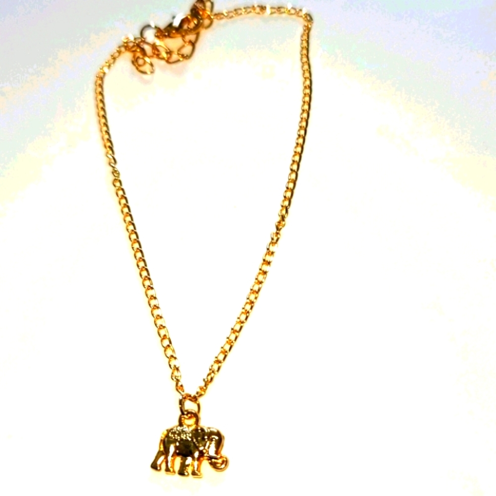 Vintage Gold Elephant Anklet/Bracelet